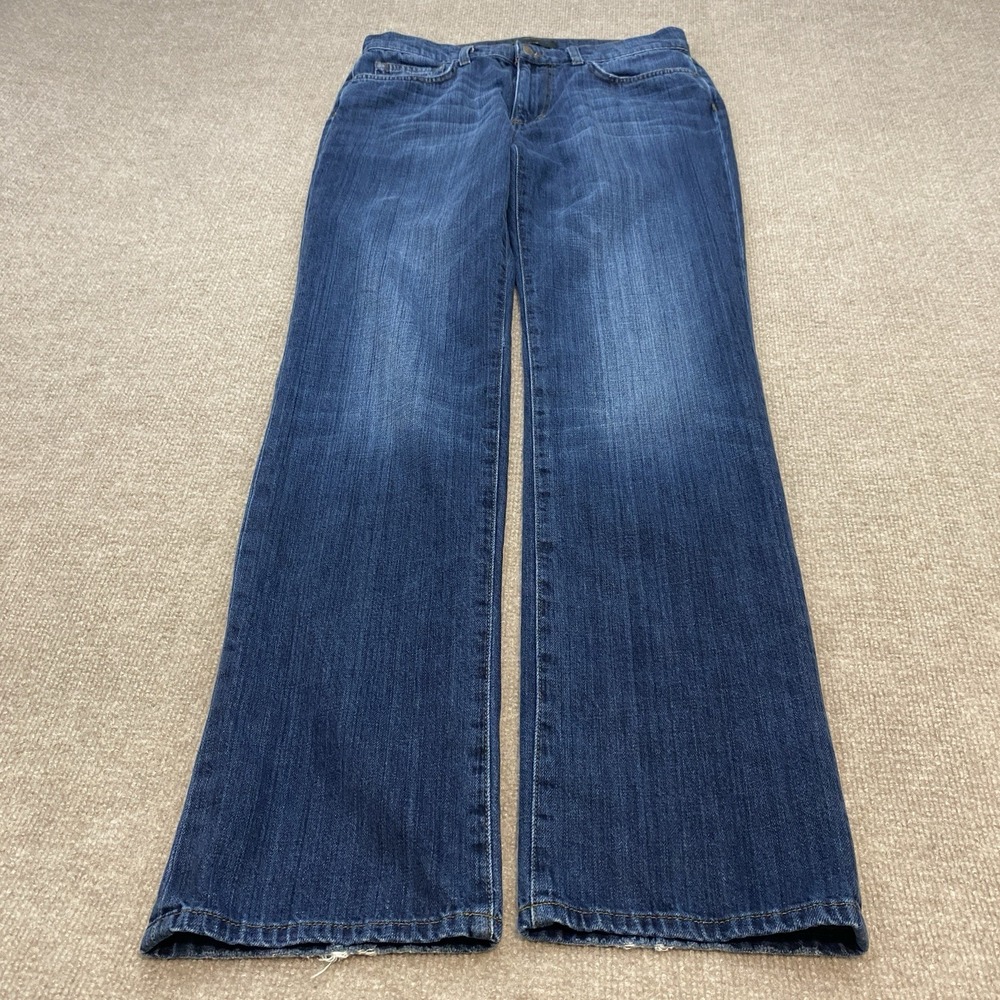 Joes Jeans Mens 31x34 Blue Denim The Classic Straight Y2K Baggy Denim Whiskered
